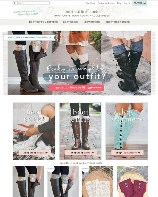 BootCuffSocks.com (redesign)